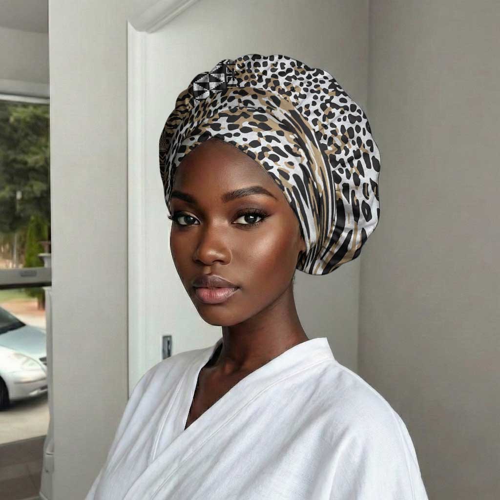 Africa Tribal Pattern Mixed Leopard Skin Easy Headwrap