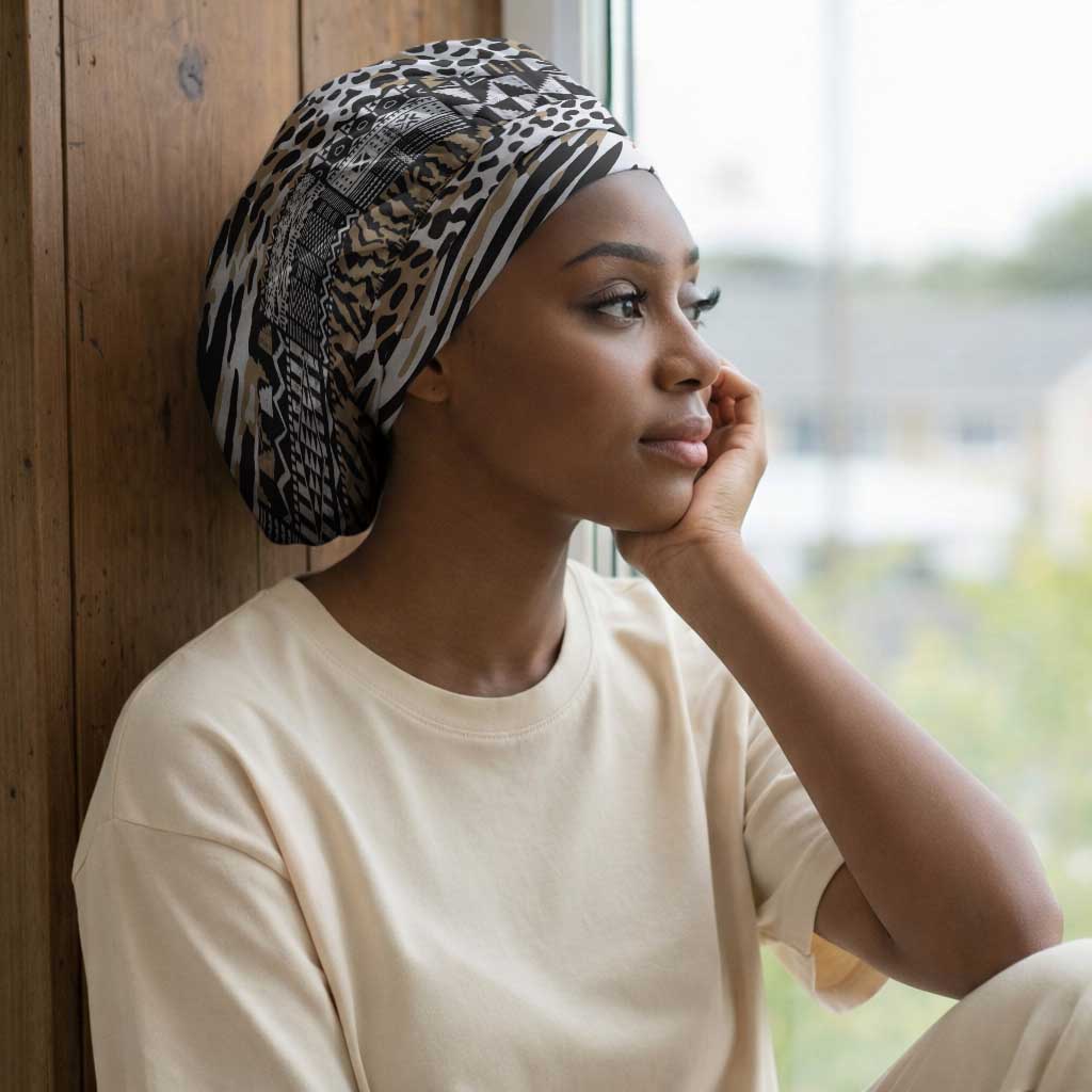 Africa Tribal Pattern Mixed Leopard Skin Easy Headwrap