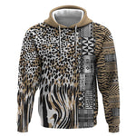 Africa Tribal Pattern Mixed Leopard Skin Hoodie - African Pride