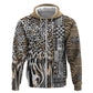 Africa Tribal Pattern Mixed Leopard Skin Hoodie - African Pride