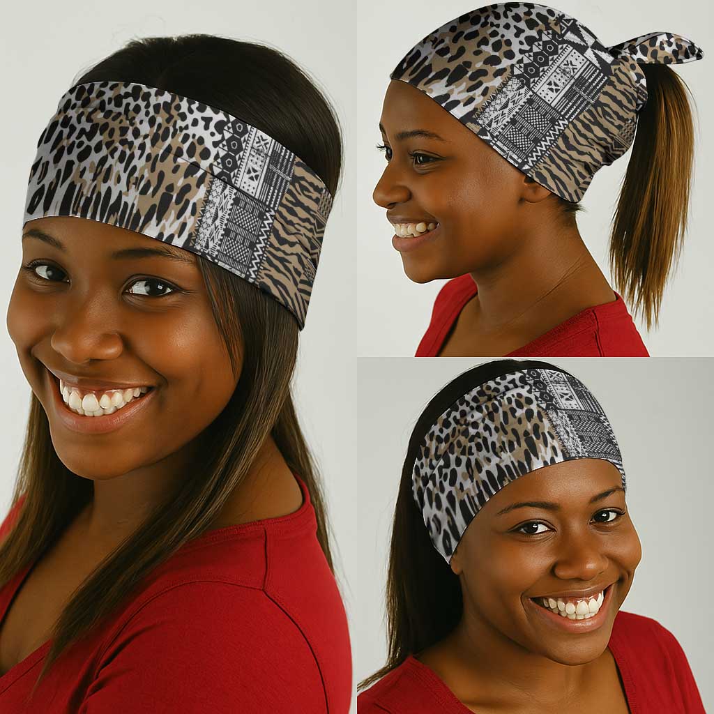 Africa Tribal Pattern Mixed Leopard Skin Neck Gaiter LT9