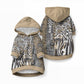 Africa Tribal Pattern Mixed Leopard Skin Pet Hoodie