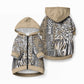 Africa Tribal Pattern Mixed Leopard Skin Pet Hoodie