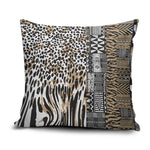 Africa Tribal Pattern Mixed Leopard Skin Pillow Cover