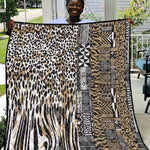 Africa Tribal Pattern Mixed Leopard Skin Quilt - African Pride