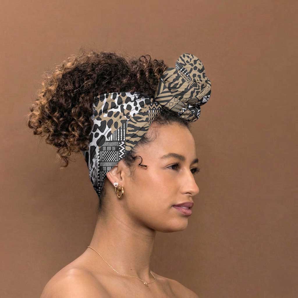 Africa Tribal Pattern Mixed Leopard Skin Simple Headwrap
