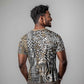 Africa Tribal Pattern Mixed Leopard Skin T shirt - African Pride