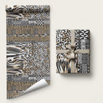 Africa Tribal Pattern Mixed Leopard Skin Wrapping Paper - African Pride