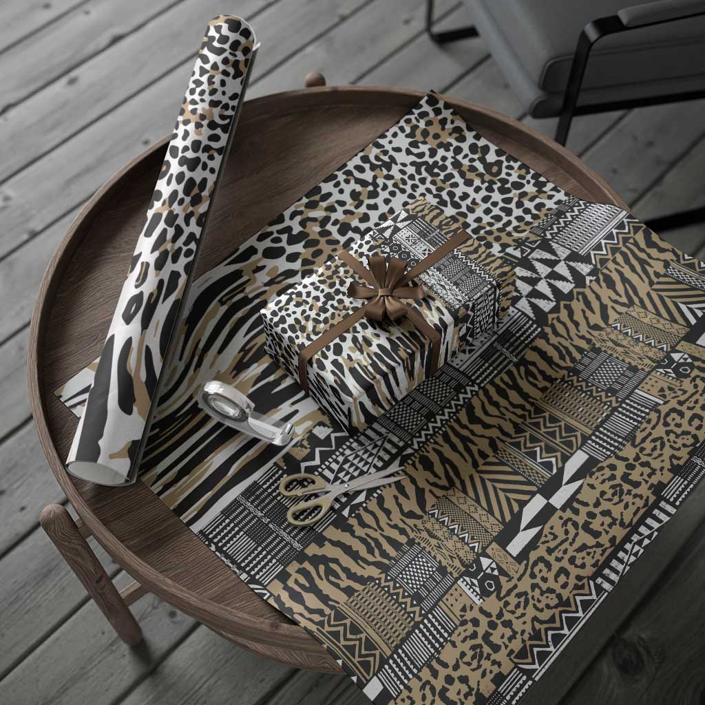 Africa Tribal Pattern Mixed Leopard Skin Wrapping Paper - African Pride