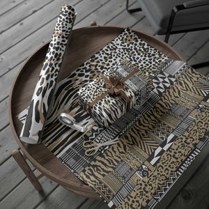 Africa Tribal Pattern Mixed Leopard Skin Wrapping Paper - African Pride