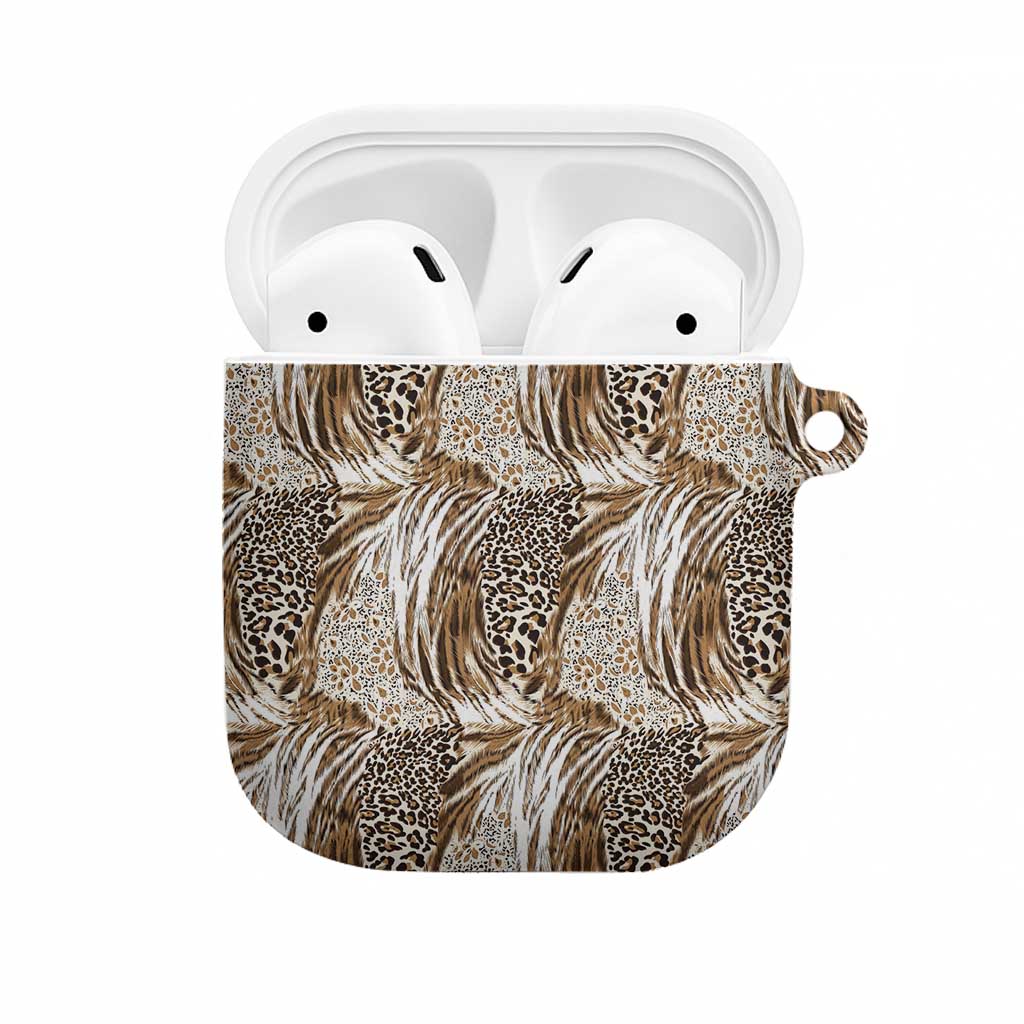 African Wild Animal Skins AirPods Case Leopard Pattern