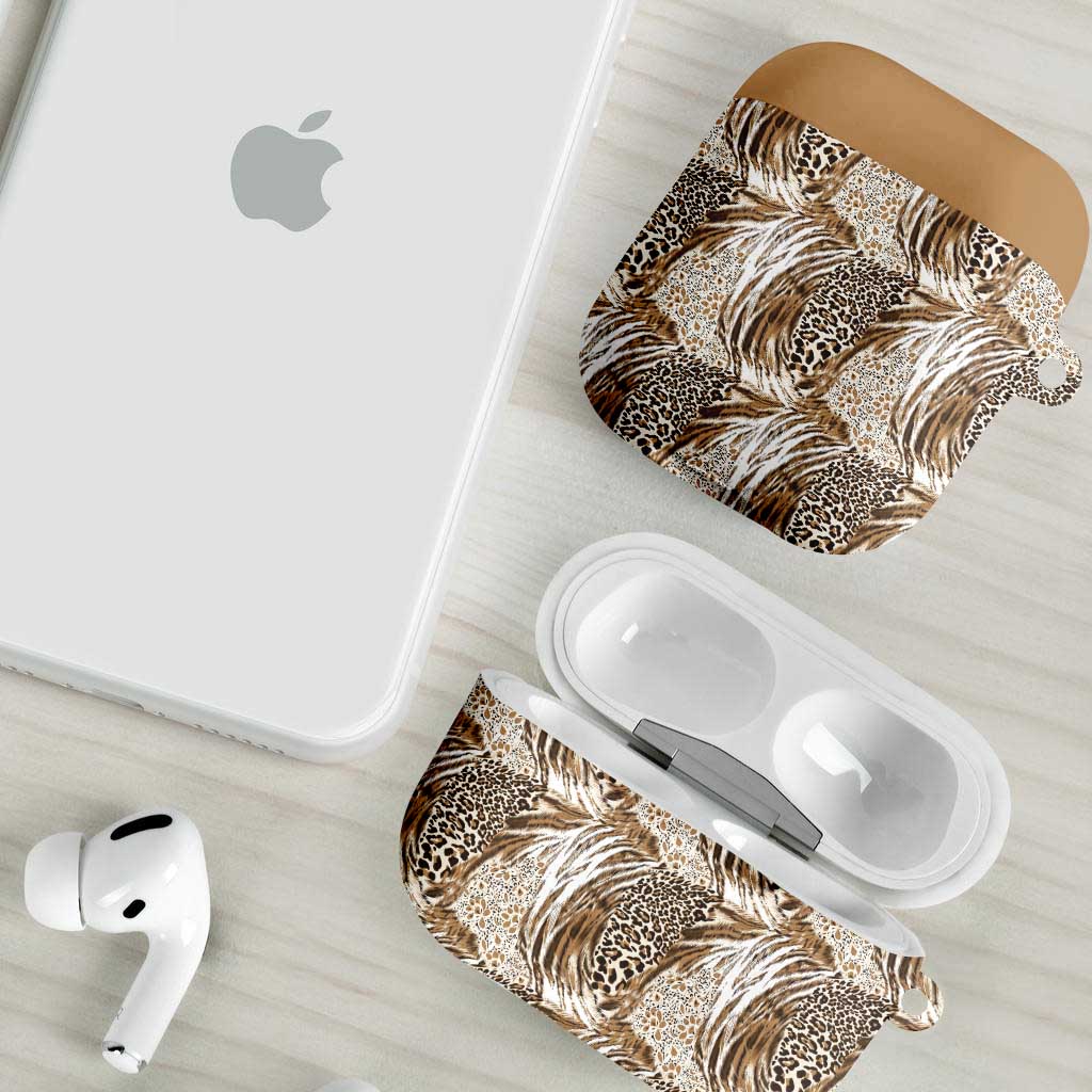 African Wild Animal Skins AirPods Case Leopard Pattern