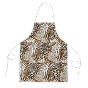 African Wild Animal Skins Apron Leopard Pattern
