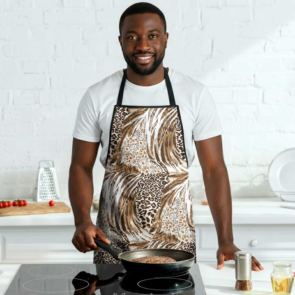 African Wild Animal Skins Apron Leopard Pattern