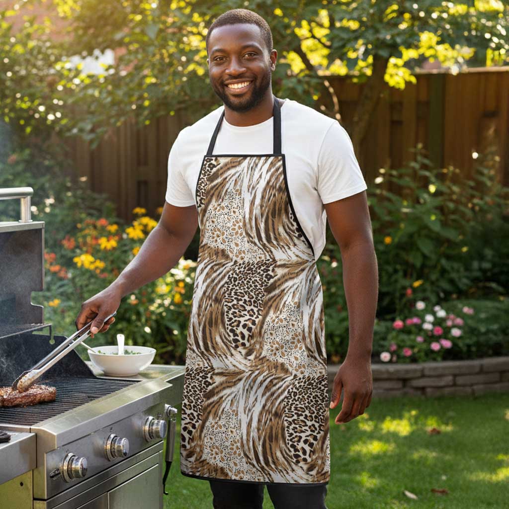 African Wild Animal Skins Apron Leopard Pattern