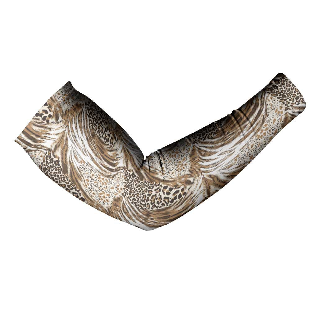African Wild Animal Skins Arm Sleeves Leopard Pattern