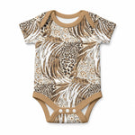 African Wild Animal Skins Baby Onesie Leopard Pattern