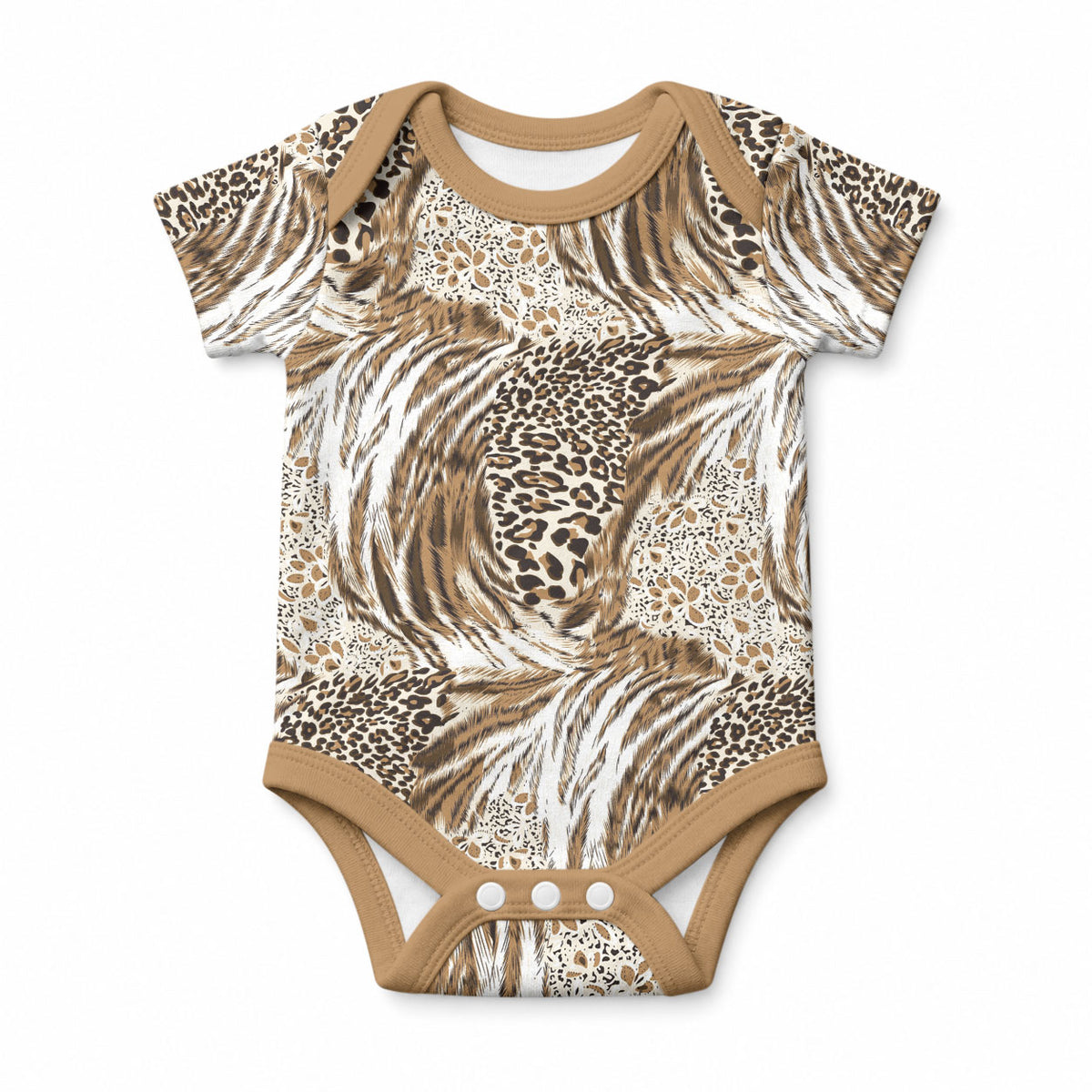 African Wild Animal Skins Baby Onesie Leopard Pattern