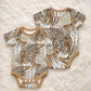 African Wild Animal Skins Baby Onesie Leopard Pattern