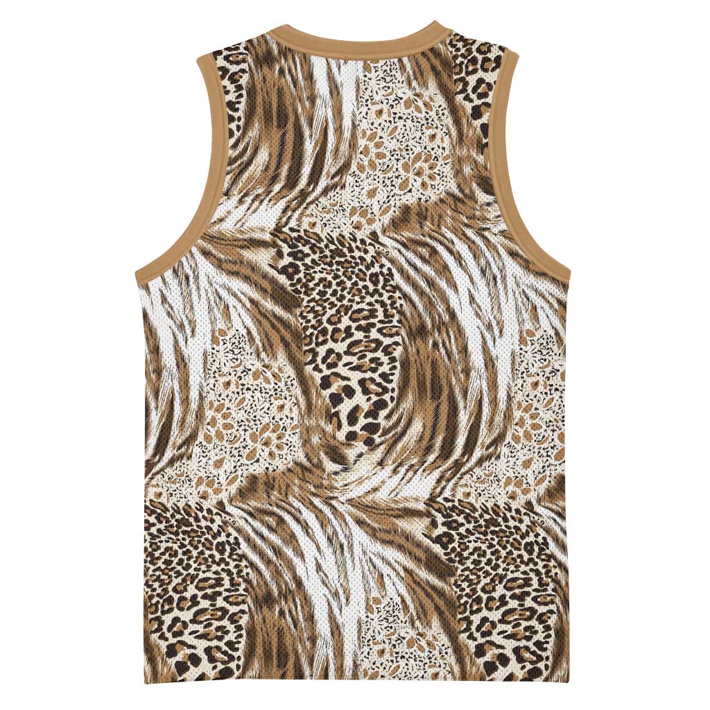 African Wild Animal Skins Basketball Jersey Leopard Pattern LT9