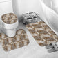 African Wild Animal Skins Bathroom Set Leopard Pattern