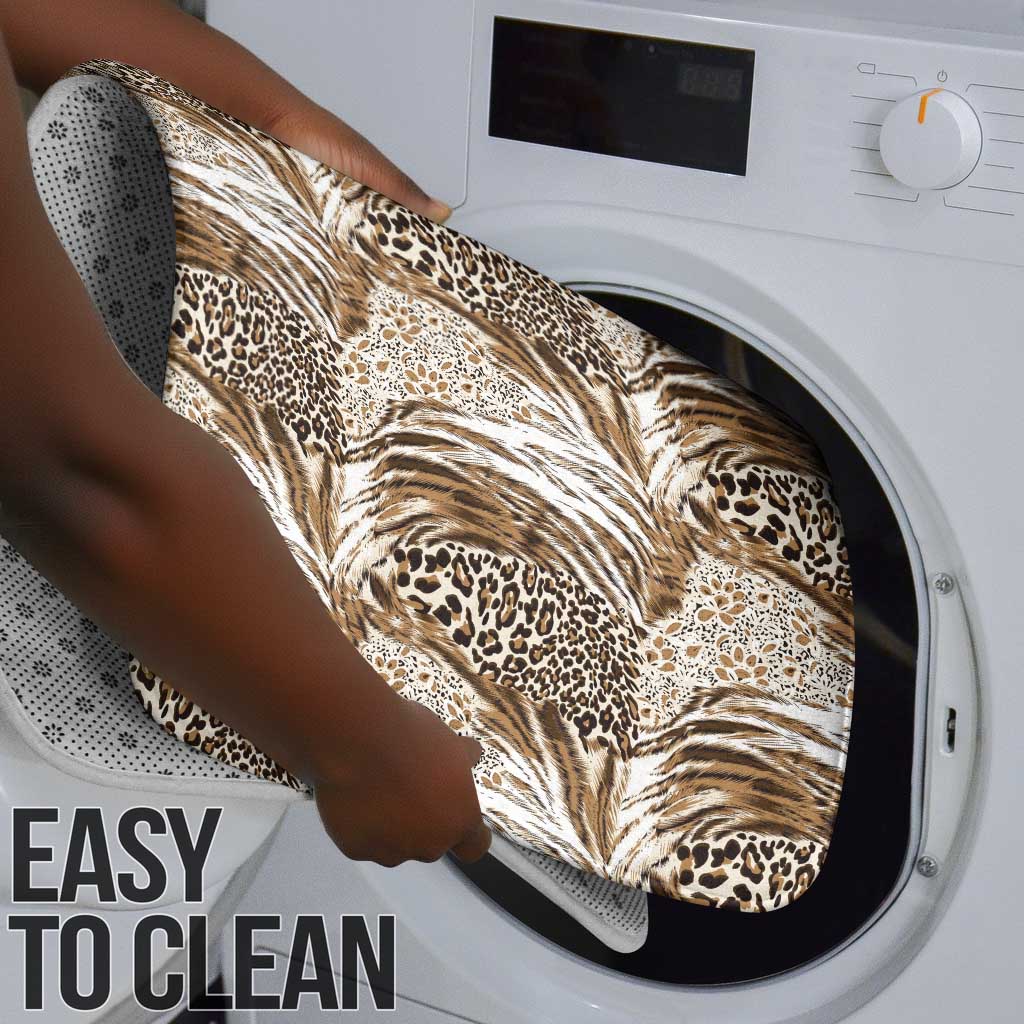 African Wild Animal Skins Bathroom Set Leopard Pattern
