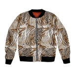 African Wild Animal Skins Bomber Jacket Leopard Pattern - African Pride