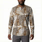 African Wild Animal Skins Button Sweatshirt Leopard Pattern