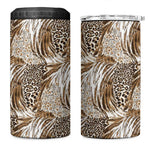 African Wild Animal Skins 4 in 1 Can Cooler Tumbler Leopard Pattern - African Pride