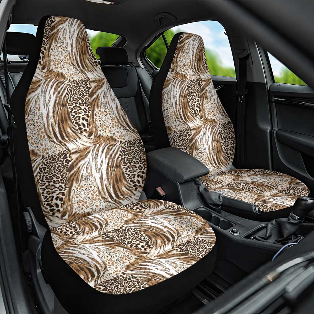 African Wild Animal Skins Car Seat Cover Leopard Pattern - African Pride
