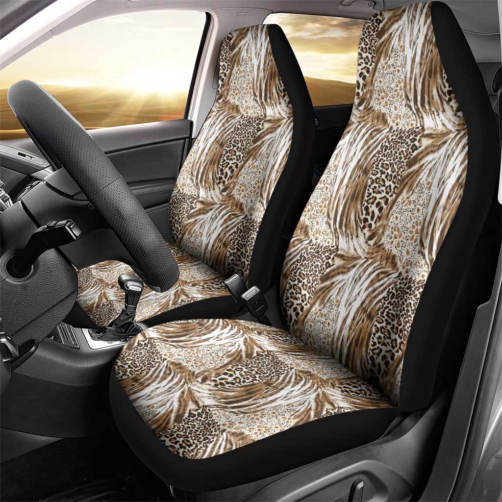 African Wild Animal Skins Car Seat Cover Leopard Pattern - African Pride