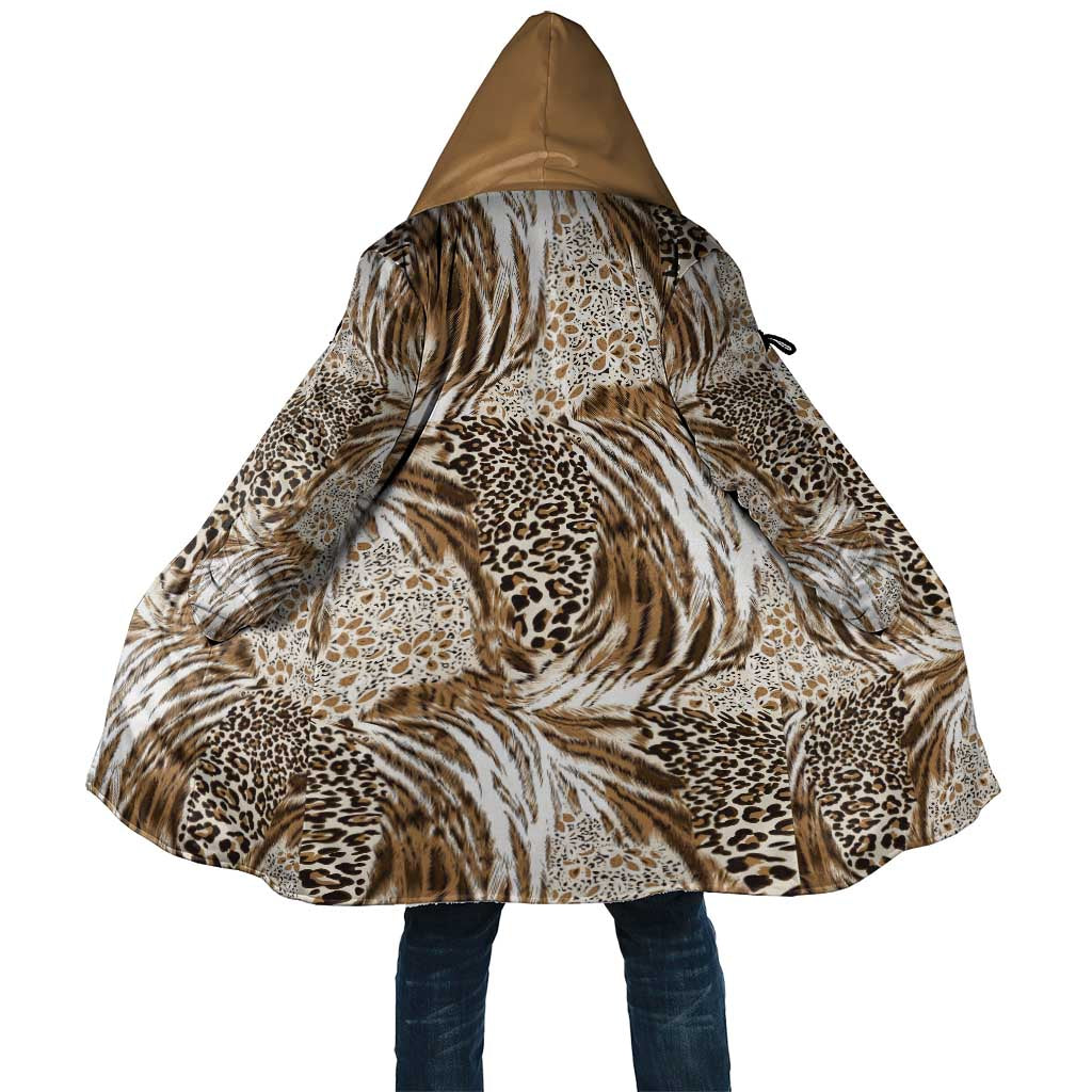 African Wild Animal Skins Cloak Leopard Pattern