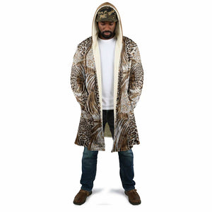 African Wild Animal Skins Cloak Leopard Pattern