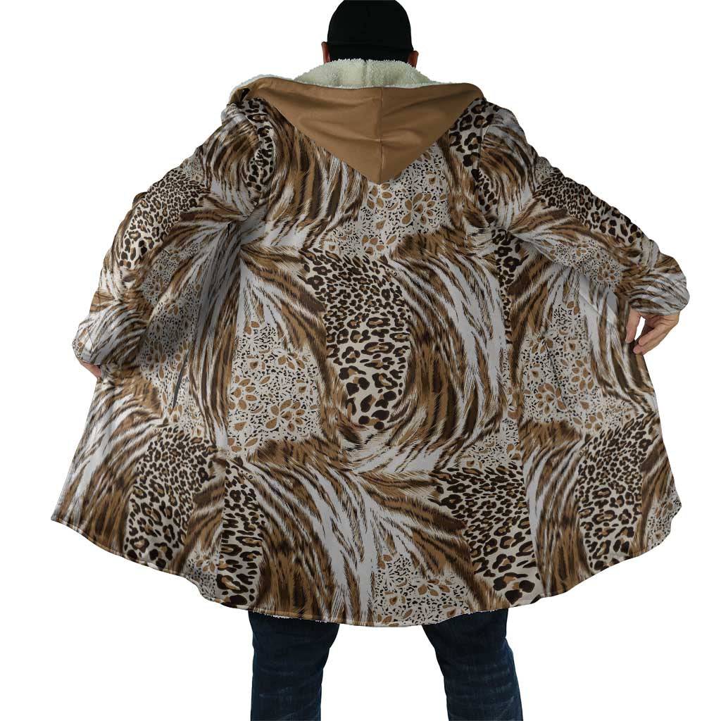 African Wild Animal Skins Cloak Leopard Pattern