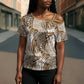 African Wild Animal Skins Cross Shoulder Shirt Leopard Pattern