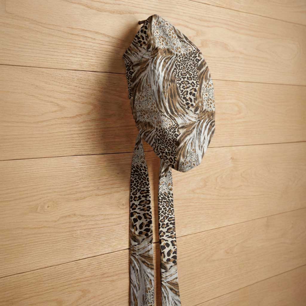 African Wild Animal Skins Easy Headwrap Leopard Pattern