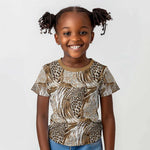 African Wild Animal Skins Kid T shirt Leopard Pattern - African Pride
