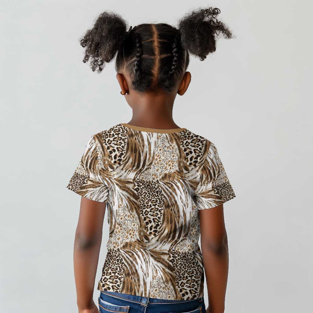 African Wild Animal Skins Kid T shirt Leopard Pattern - African Pride