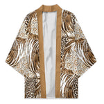 African Wild Animal Skins Kimono Leopard Pattern