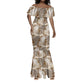 African Wild Animal Skins Mermaid Dress Leopard Pattern - African Pride