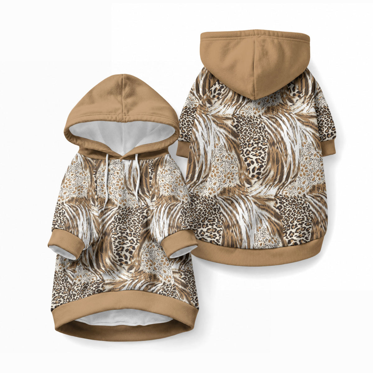 African Wild Animal Skins Pet Hoodie Leopard Pattern