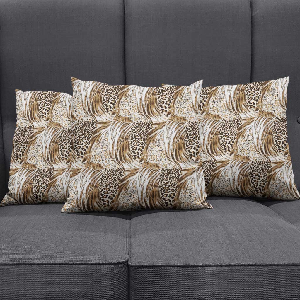 African Wild Animal Skins Pillow Cover Leopard Pattern