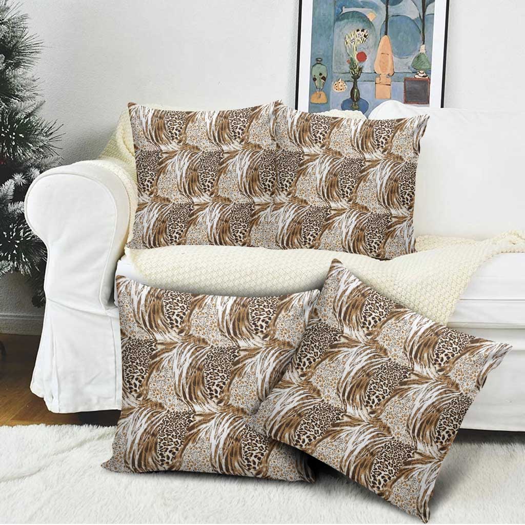 African Wild Animal Skins Pillow Cover Leopard Pattern