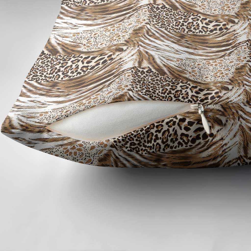 African Wild Animal Skins Pillow Cover Leopard Pattern