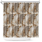 African Wild Animal Skins Shower Curtain Leopard Pattern - African Pride