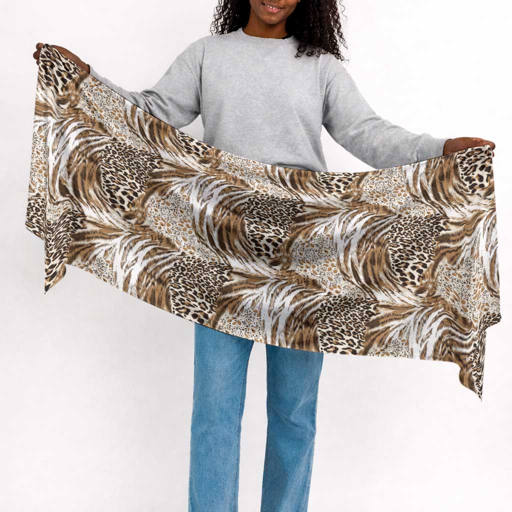 African Wild Animal Skins Simple Headwrap Leopard Pattern