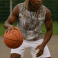 African Wild Animal Skins Sleeveless Hoodie Leopard Pattern - African Pride