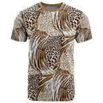 African Wild Animal Skins T shirt Leopard Pattern - African Pride