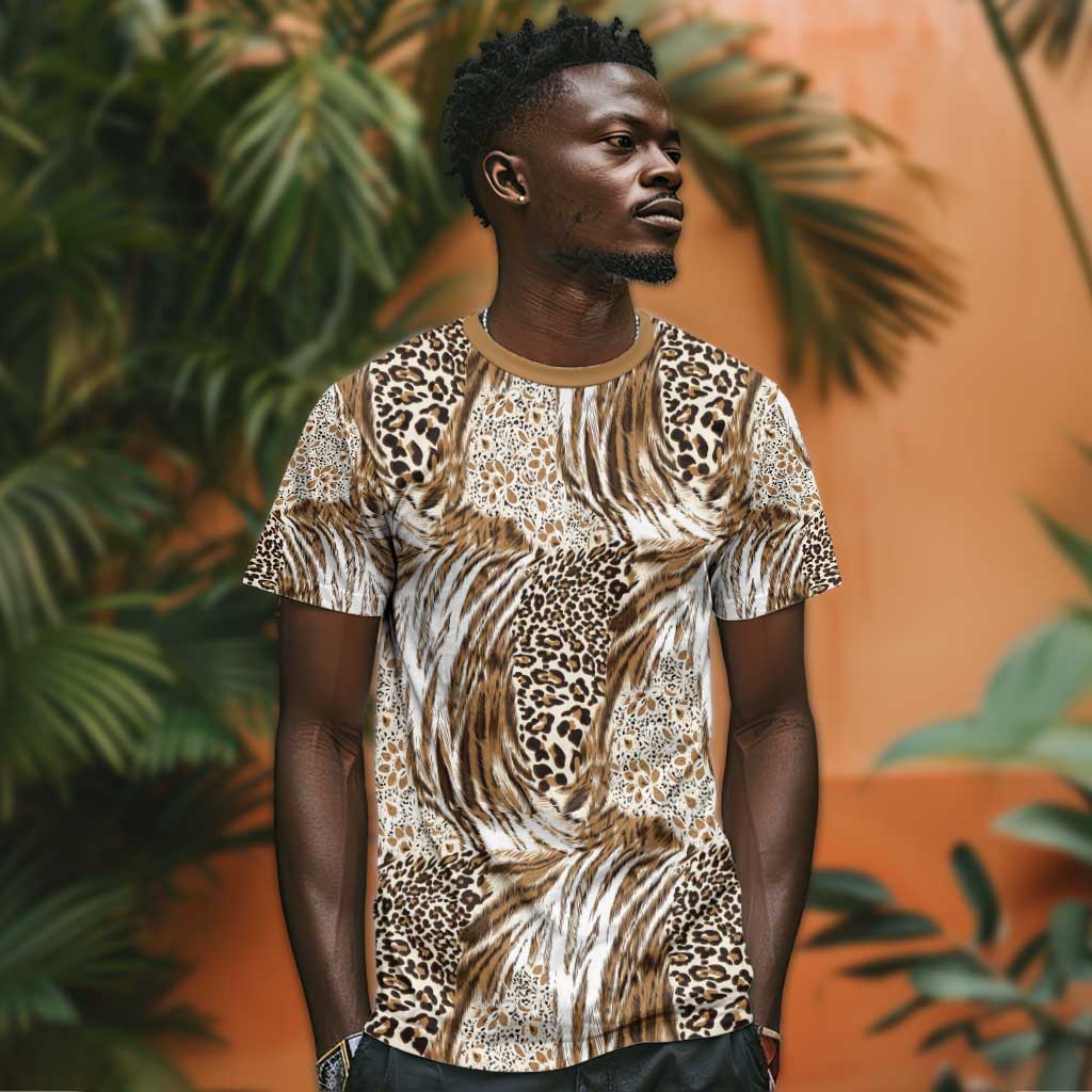 African Wild Animal Skins T shirt Leopard Pattern - African Pride