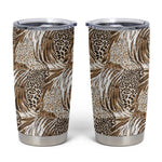 African Wild Animal Skins Tumbler Cup Leopard Pattern - African Pride